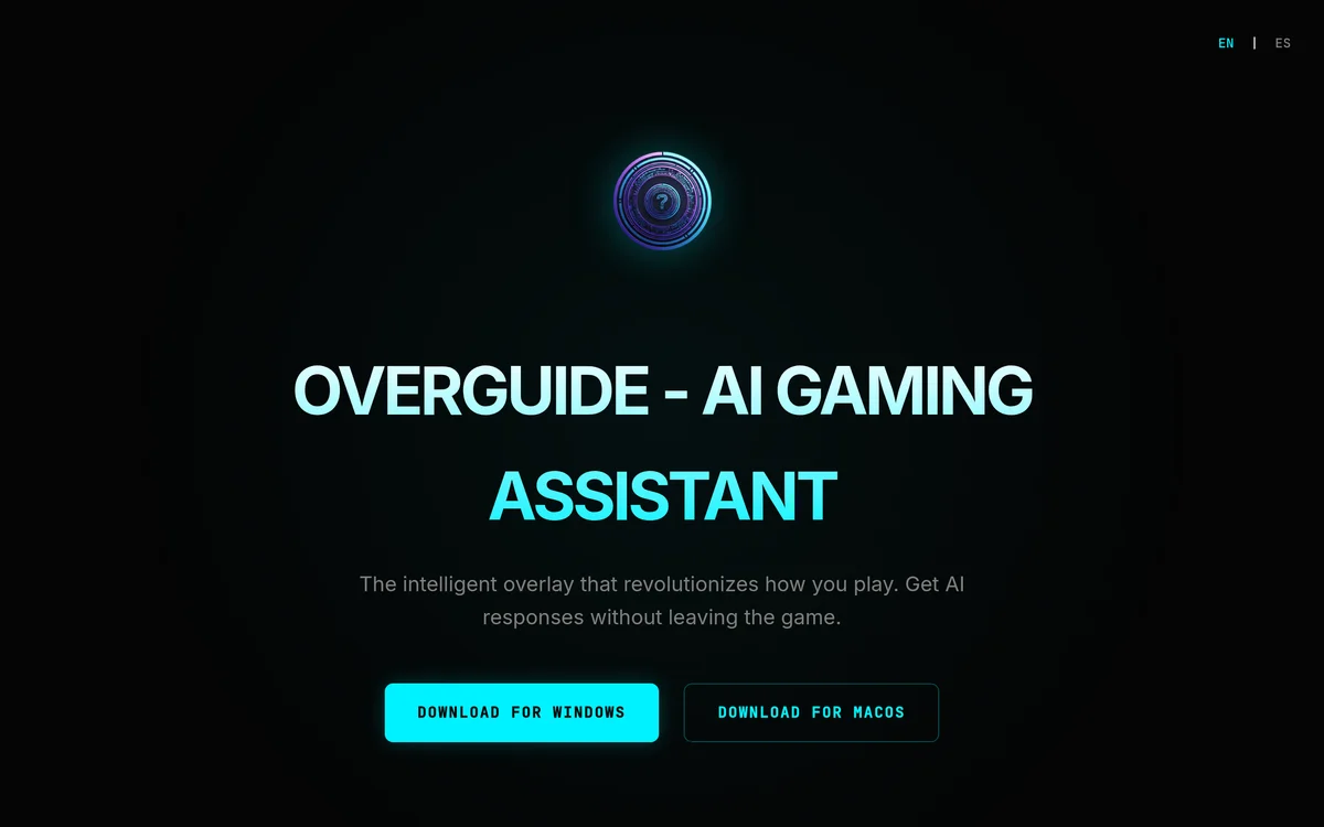 Overguide homepage preview