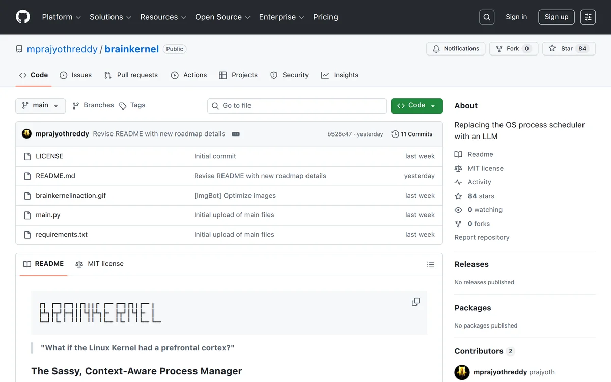 Replacing my OS process scheduler with an LLM