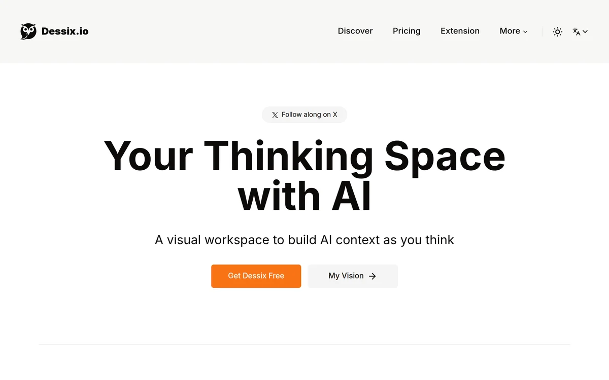 Dessix homepage preview